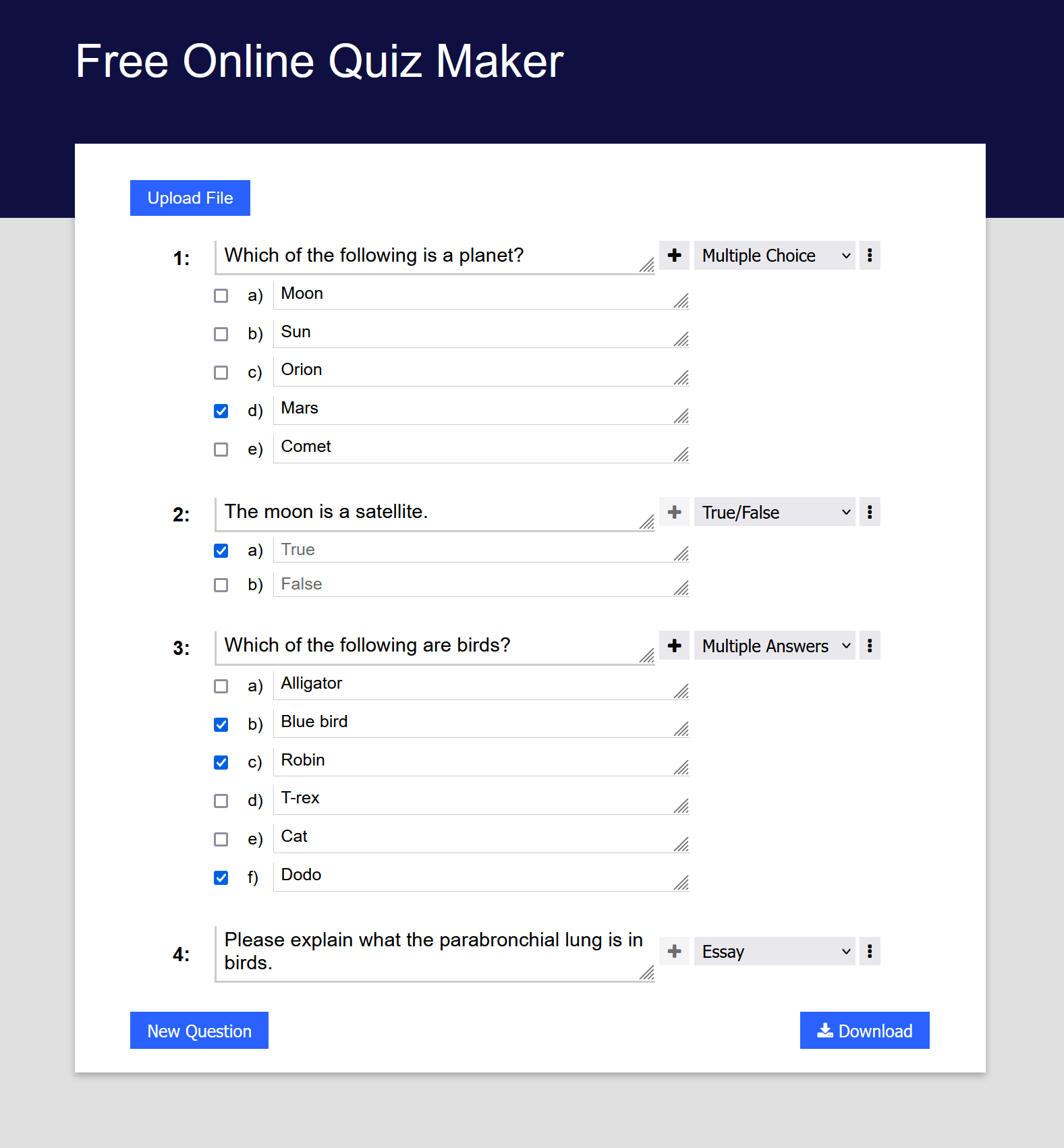 Release image for Canvas Quiz Maker